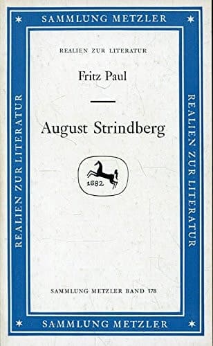 August Strindberg (Sammlung Metzler ; Bd. 178 : Abt. D, Literaturgeschichte) (German Edition)