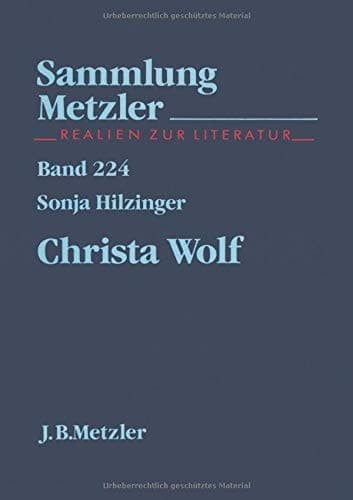 Christa Wolf (Sammlung Metzler) (German Edition)