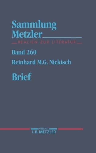 Brief (Sammlung Metzler) (German Edition)