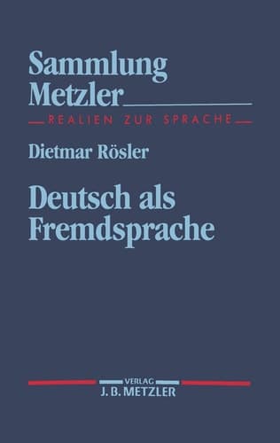 Deutsch als Fremdsprache (Sammlung Metzler) (German Edition)