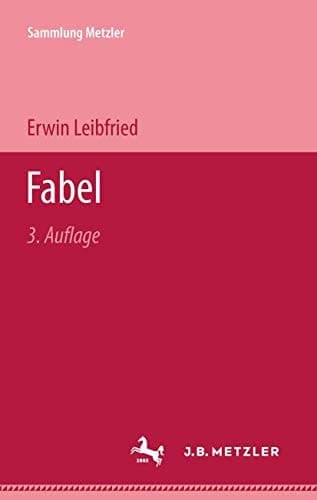 Fabel (Sammlung Metzler) (German Edition)