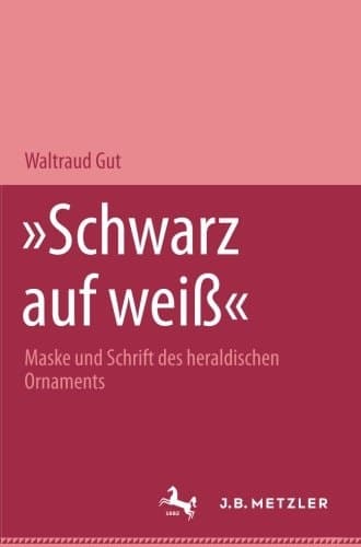 "Schwarz auf weiss" Maske und Schrift des heraldischen Ornaments
