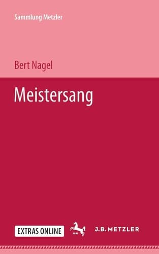 Meistersang (Sammlung Metzler) (German Edition)
