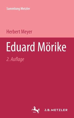 Eduard Mörike (Sammlung Metzler) (German Edition)