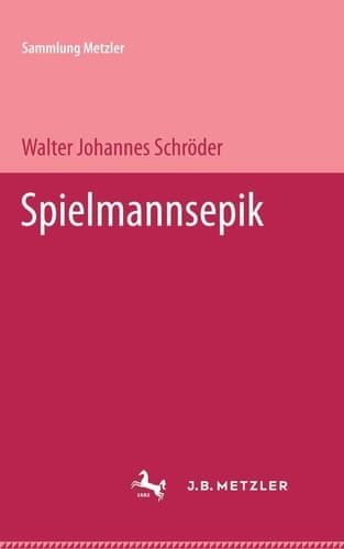 Spielmannsepik (Sammlung Metzler) (German Edition)