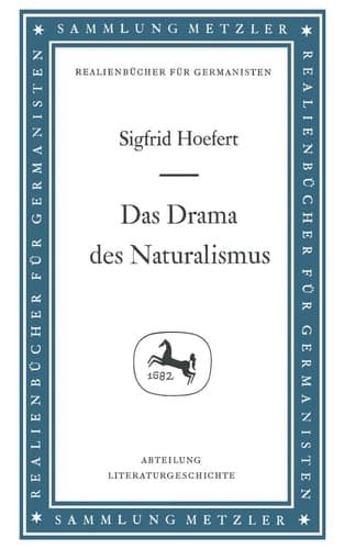 Das Drama des Naturalismus (Sammlung Metzler) (German Edition)