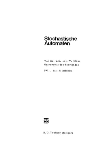 Stochastische Automaten (German Edition)