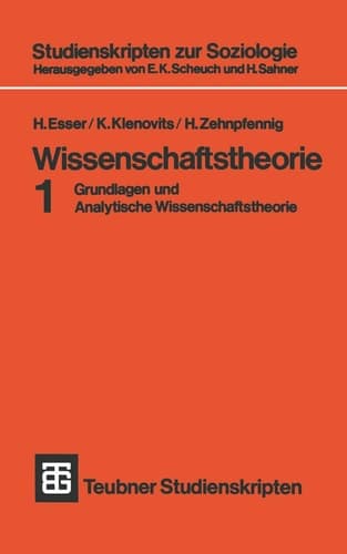 Wissenschaftstheorie Grundlagen und Analytische Wissenschaftstheorie 1