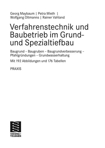 Verfahrenstechniken in der Geotechnik