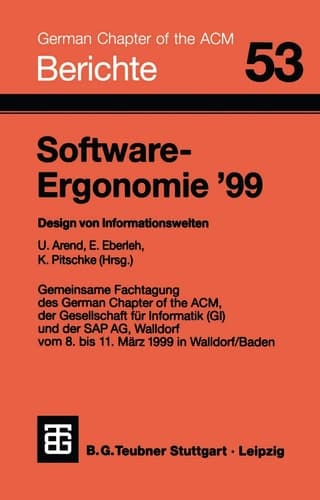 Software-Ergonomie ’99 Design von Informationswelten