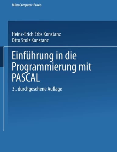Einführung in die Programmierung mit PASCAL