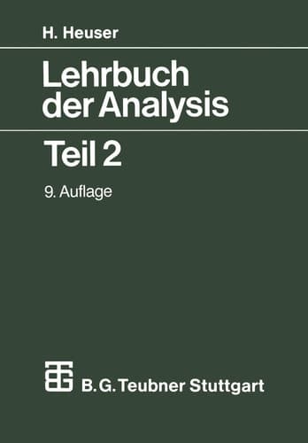 Lehrbuch der Analysis Teil 2