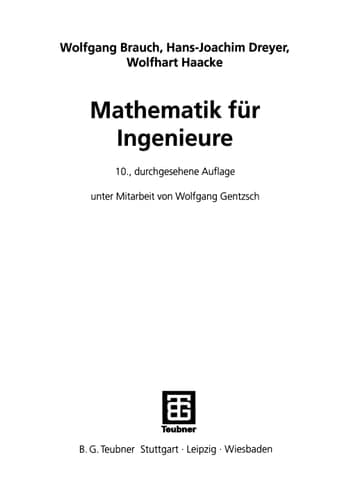 Mathematik für Ingenieure