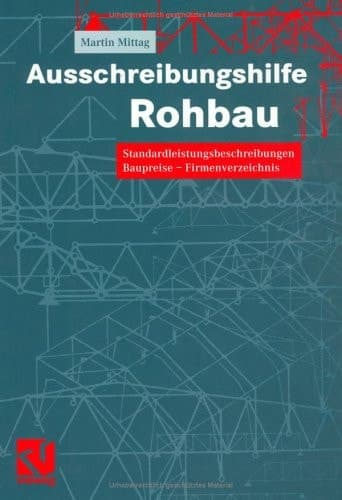 Ausschreibungshilfe Rohbau Standardleistungsbeschreibungen — Baupreise — Firmenverzeichnis