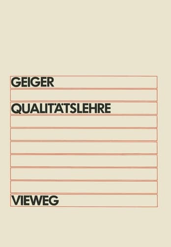 Qualitätslehre Einführung, Systematik, Terminologie