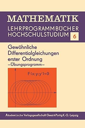 Gewöhnliche Differentialgleichungen erster Ordnung: Übungsprogramm (Mathematik, 6) (German Edition)