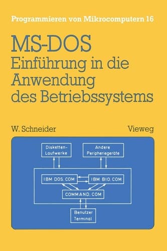Einführung in die Anwendung des Betriebssystems MS-DOS Mit Übungsaufgaben und Lösungen
