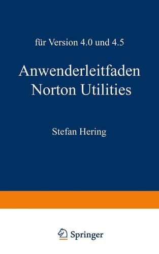 Anwenderleitfaden Norton Utilities Für Version 4.0 und 4.5