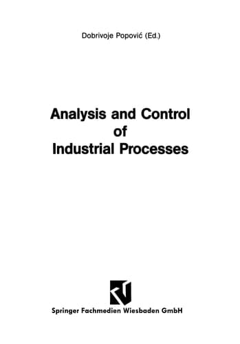 Analysis and Control of Industrial Processes
