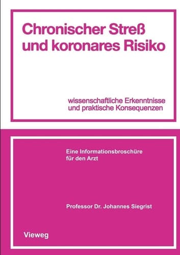 Chronischer Streß und koronares Risiko wissenschaftliche Erkenntnisse und praktische Konsequenzen