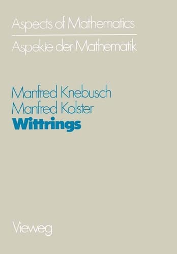 Wittrings (Aspects of Mathematics, 2) (German Edition)