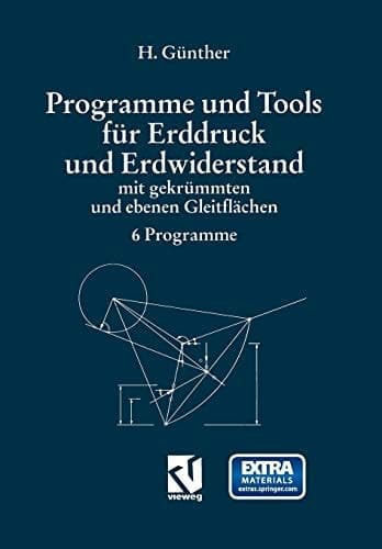 Programme und Tools für Erddruck und Erdwiderstand mit gekrümmten und ebenen Gleitflächen 6 Programme