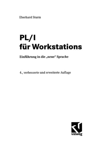 PL I für Workstations Einführung in die "neue" Sprache