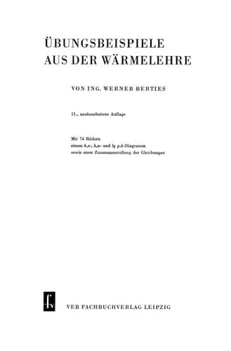 Übungsbeispiele aus der Wärmelehre