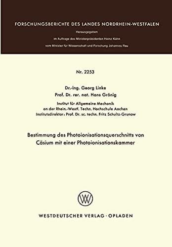 Bestimmung des Photoionisationsquerschnitts von Cäsium mit einer Photoionisationskammer