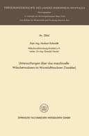 Untersuchungen über das maschinelle Wäschetrocknen im Warmlufttrockner (Tumbler)