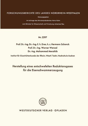 Herstellung eines entschwefelten Reduktionsgases für die Eisenschwammerzeugung
