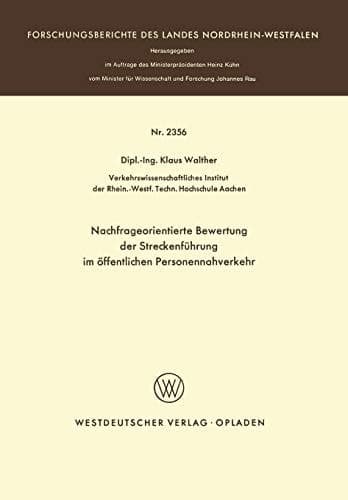 Nachfrageorientierte Bewertung der Streckenführung im öffentlichen Personennahverkehr