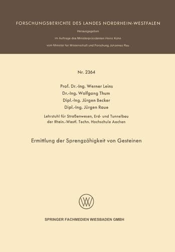 Ermittlung der Sprengzähigkeit von Gesteinen