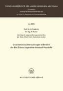 Geochemische Untersuchungen im Bereich der Blei-Zinkerz-Lagerstätte Maubach/Nordeifel