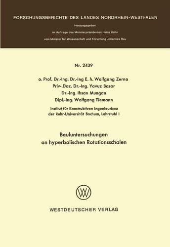 Beuluntersuchungen an hyperbolischen Rotationsschalen