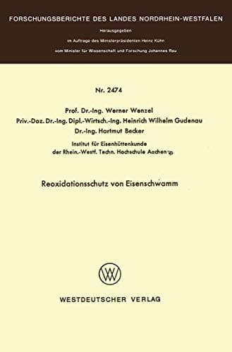 Reoxidationsschutz von Eisenschwamm