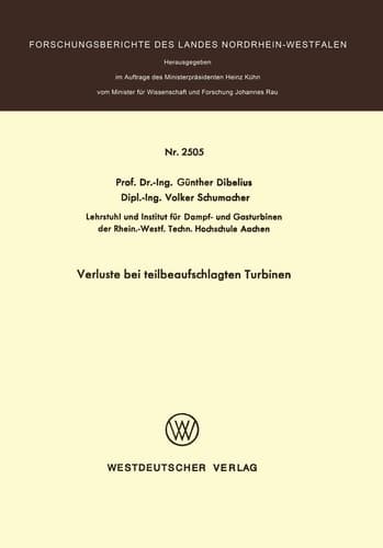 Verluste bei teilbeaufschlagten Turbinen