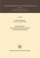 Untersuchung der enzymatisch-katalysierten Spaltung von Phosphorsäuretriestern