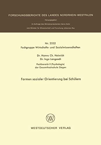 Formen sozialer Orientierung bei Schülern