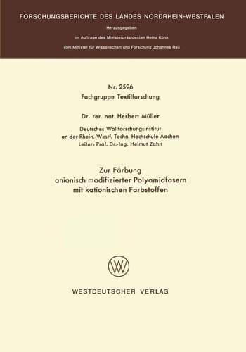 Zur Färbung anionisch modifizierter Polyamidfasern mit kationischen Farbstoffen