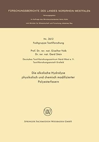Die alkalische Hydrolyse physikalisch und chemisch modifizierter Polyesterfasern