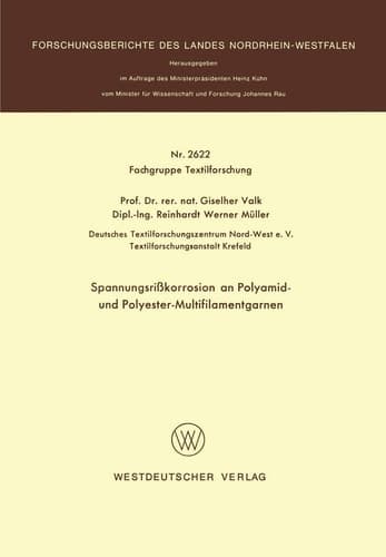 Spannungsrißkorrosion an Polyamid- und Polyester-Multifilamentgarnen