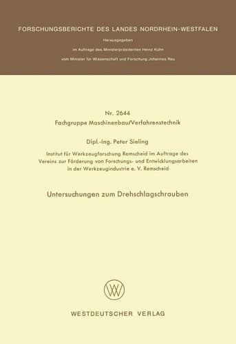 Untersuchungen zum Drehschlagschrauben