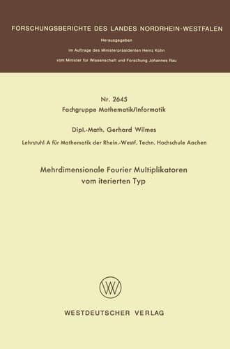 Mehrdimensionale Fourier Multiplikatoren vom iterierten Typ