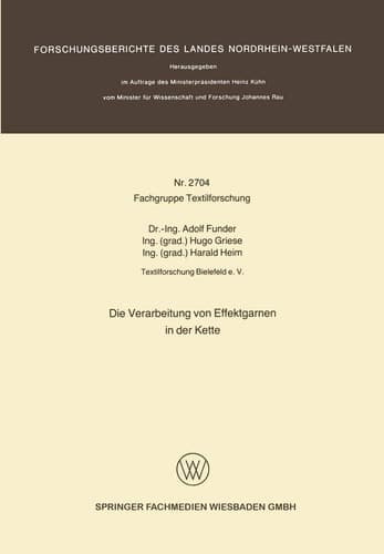 Die Verarbeitung von Effektgarnen in der Kette