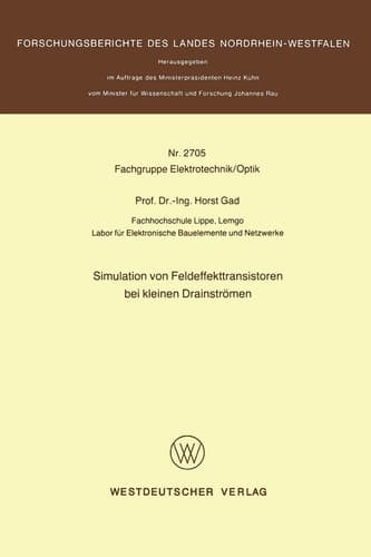 Simulation von Feldeffekttransistoren bei kleinen Drainströmen