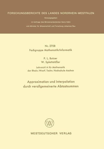 Approximation und Interpolation durch verallgemeinerte Abtastsummen