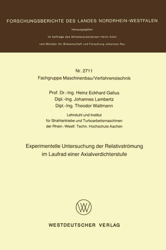 Experimentelle Untersuchung der Relativströmung im Laufrad einer Axialverdichterstufe