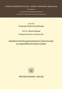Genetisch-entwicklungsphysiologische Untersuchungen zur Augendifferenzierung bei Insekten