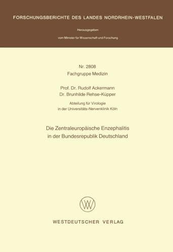 Die Zentraleuropäische Enzephalitis in der Bundesrepublik Deutschland